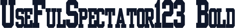 UseFulSpectator123 Bold