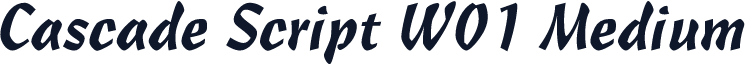 Cascade Script W01 Medium