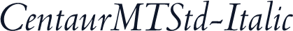 CentaurMTStd-Italic