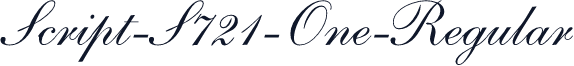 Script-S721-One-Regular