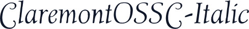 ClaremontOSSC-Italic