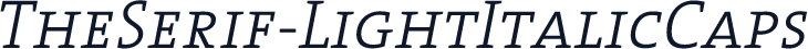 TheSerif-LightItalicCaps