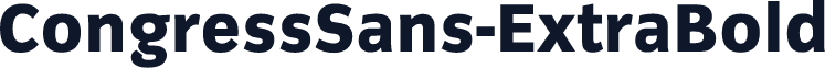 CongressSans-ExtraBold