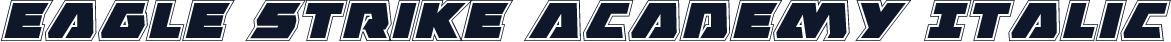 Eagle Strike Academy Italic