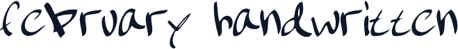february handwritten