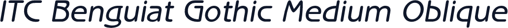ITC Benguiat Gothic Medium Oblique