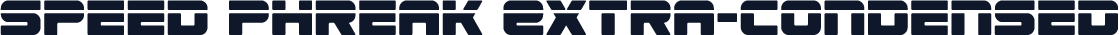 Speed Phreak Extra-Condensed