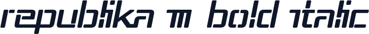 Republika III Bold Italic