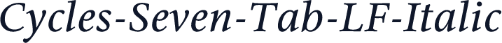 Cycles-Seven-Tab-LF-Italic