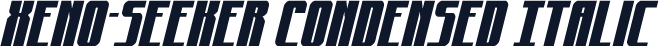 Xeno-Seeker Condensed Italic