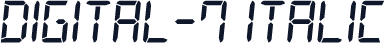 Digital-7 Italic
