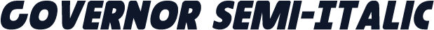 Governor Semi-Italic