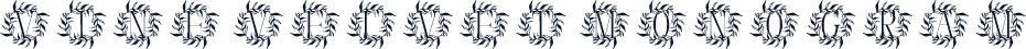 Vine Velvet Monogram