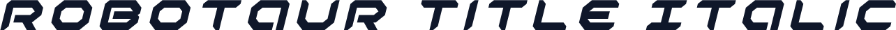 Robotaur Title Italic