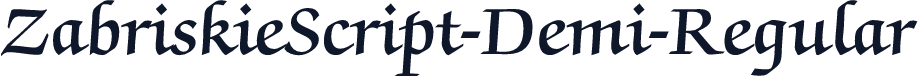 ZabriskieScript-Demi-Regular