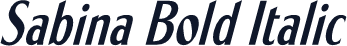 Sabina Bold Italic