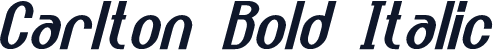 Carlton Bold Italic