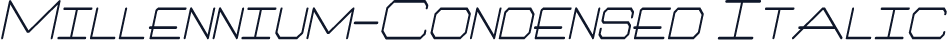 Millennium-Condensed Italic