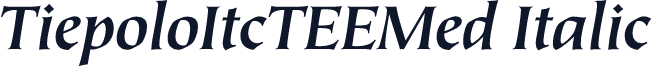 TiepoloItcTEEMed Italic