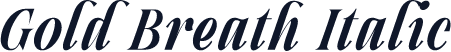 Gold Breath Italic