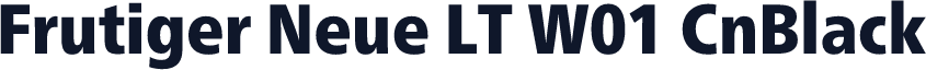 Frutiger Neue LT W01 CnBlack