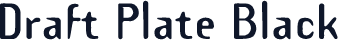 Draft Plate Black