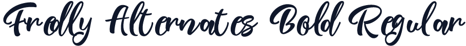 Fredly Alternates Bold Regular