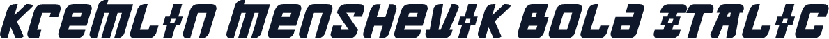 Kremlin Menshevik Bold Italic