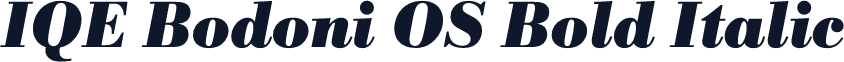 IQE Bodoni OS Bold Italic