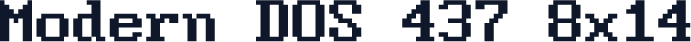 Modern DOS 437 8x14