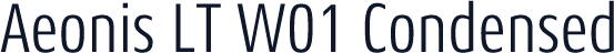 Aeonis LT W01 Condensed