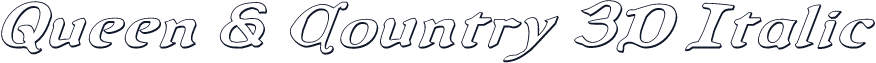Queen & Country 3D Italic