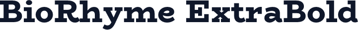 BioRhyme ExtraBold