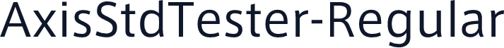 AxisStdTester-Regular