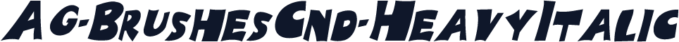 AG-BrushesCnd-HeavyItalic