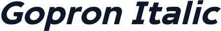 Gopron Italic