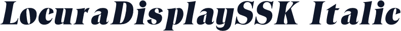 LocuraDisplaySSK Italic