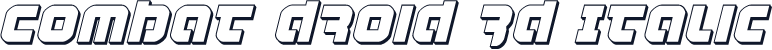 Combat Droid 3D Italic