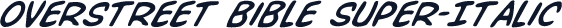 Overstreet Bible Super-Italic
