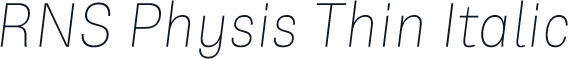 RNS Physis Thin Italic