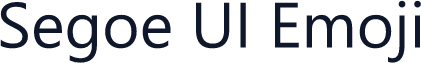 Segoe UI Emoji
