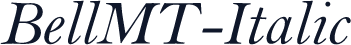 BellMT-Italic