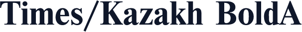 Times/Kazakh BoldA
