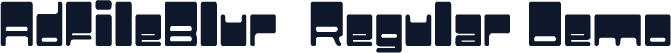 AdfileBlur-Regular Demo