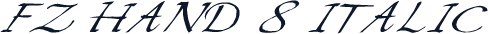 FZ HAND 8 ITALIC
