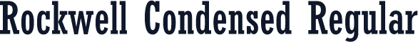 Rockwell Condensed Regular