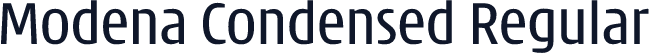 Modena Condensed Regular