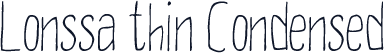 Lonssa thin Condensed