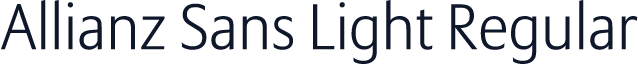 Allianz Sans Light Regular