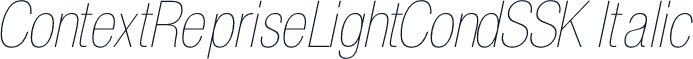 ContextRepriseLightCondSSK Italic